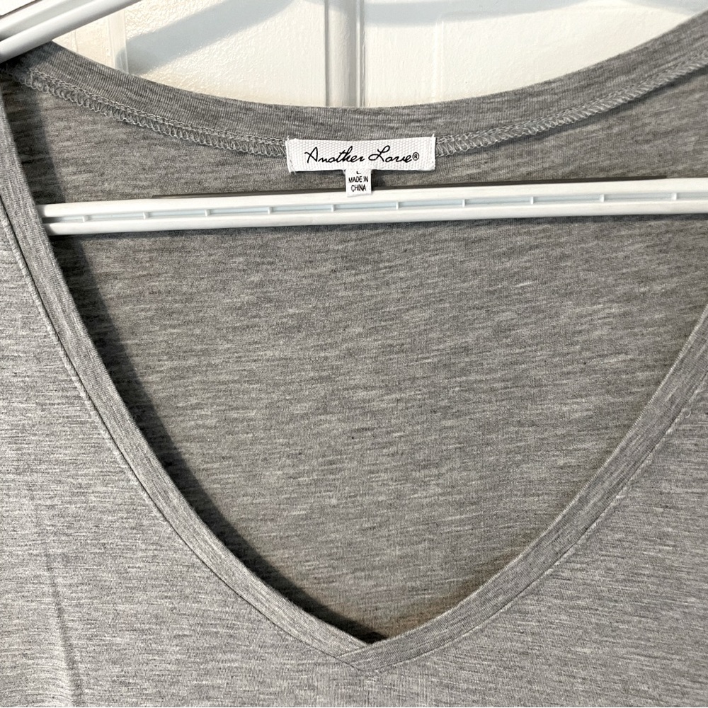 Large Another Love asymmetrical gray dress - Picture 3 of 5